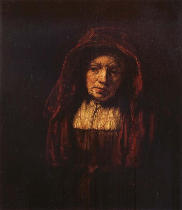 REMBRANDT Harmenszoon van Rijn Portrait of an Old Woman China oil painting art